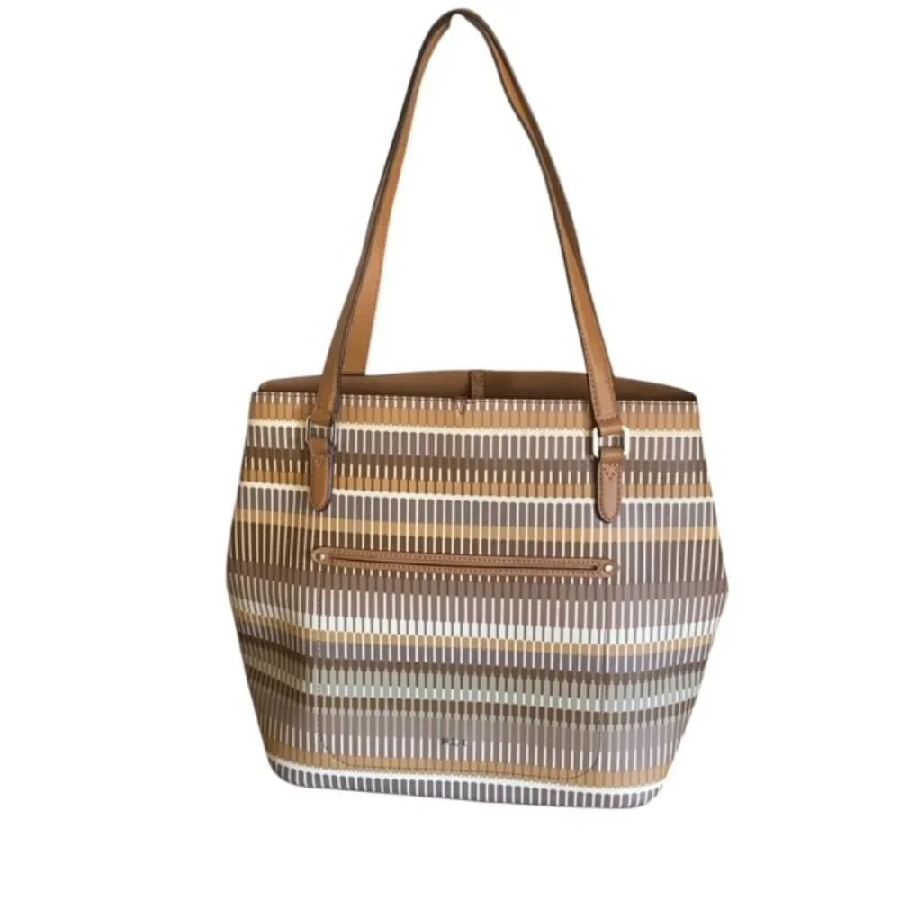 Ralph Lauren Tan Multi Tote